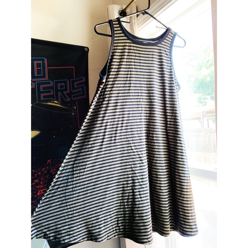 Old Navy // Trapeze Dress //  Green & Black